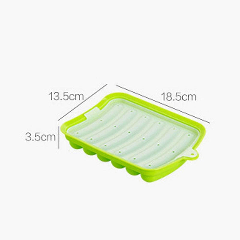 6-Grid Silicone Sausage Maker Mold with Lid ? DIY Hot Dog, Ham & Cake Mould for Kitchen Use ? Non-Stick Baking & Cooking Tool for Homemade Sausages - AABA MALL