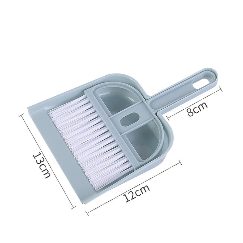 Mini Dustpan and Brush Set | Hand Broom Cleaning Tool for Table, Desk, Car Kitchen & Animal Waste Dusting - AABA MALL