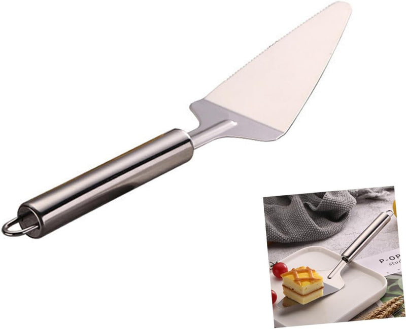 Essential Kitchen Tool: Stainless Steel Pizza & Cheese Shovel | Durable & Easy-to-Clean Baking Server | Ergonomic Handle - AABA MALL