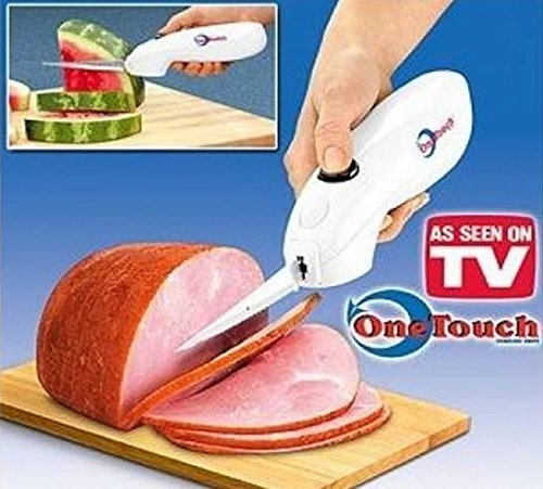 Kitchen easy cut electric cordless cutting knife tool portable rechargeable stainless steel electric steak knife household products - AABA MALL