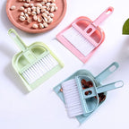 Mini Dustpan and Brush Set | Hand Broom Cleaning Tool for Table, Desk, Car Kitchen & Animal Waste Dusting - AABA MALL
