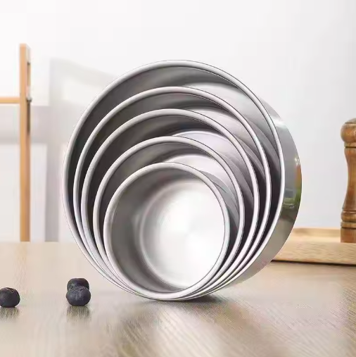 5 Pcs Bowl Set Steel Box WITH Lids Mixing Bowls Stackable Easy Cleaning - AABA MALL