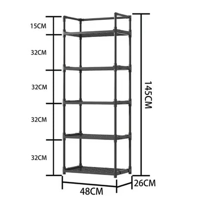 Stackable bathroom storage organizer rack