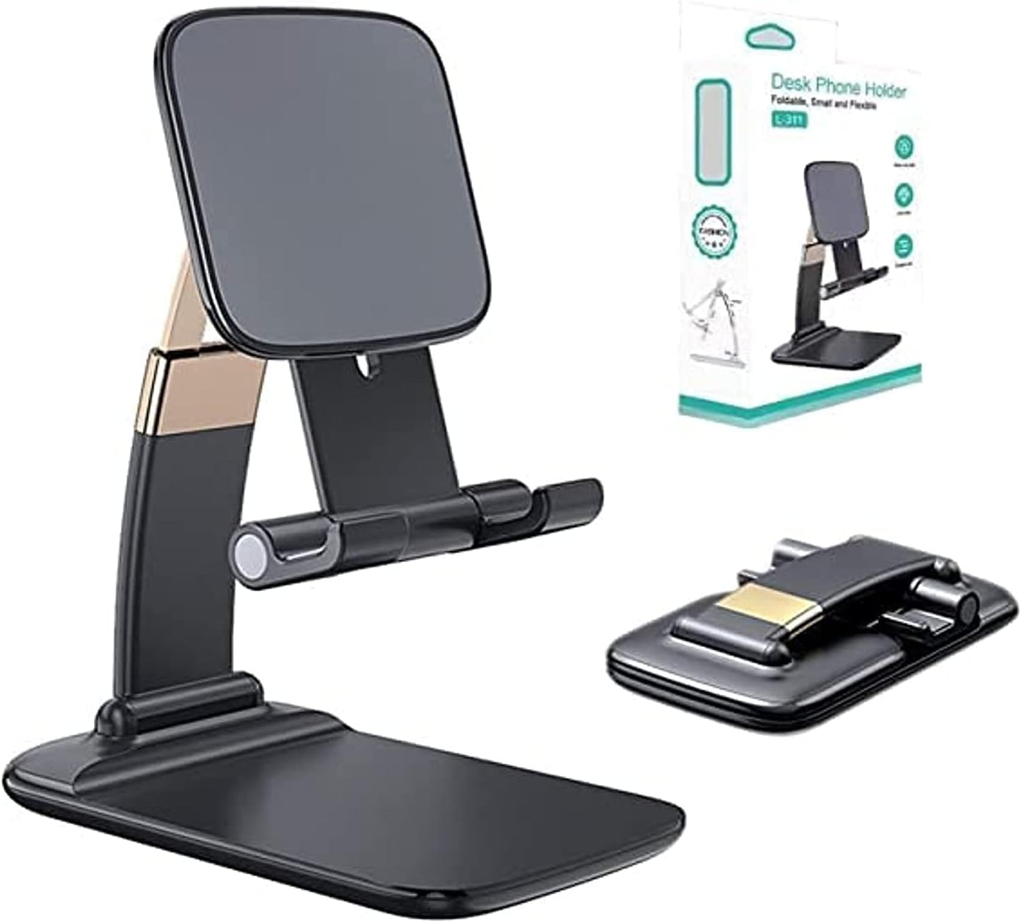 Foldable Desk Holder with Angle & Height Adjustment