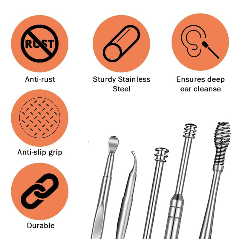 Ear Wax Removal Tool Set 6-in-1 - AABA MALL