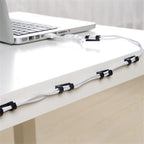 Cable Clips Wire Holder Organizer Drop Cord Management Self-Adhesive 20Pcs/Box - AABA MALL