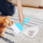 Mini Dustpan and Brush Set | Hand Broom and Dust Pan for Cleaning Table Countertop Keyboard - AABA MALL