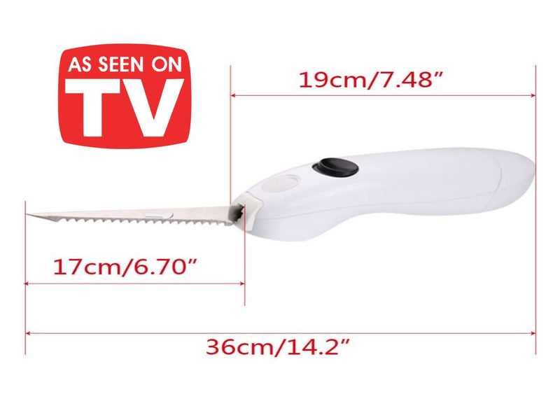 Kitchen easy cut electric cordless cutting knife tool portable rechargeable stainless steel electric steak knife household products - AABA MALL