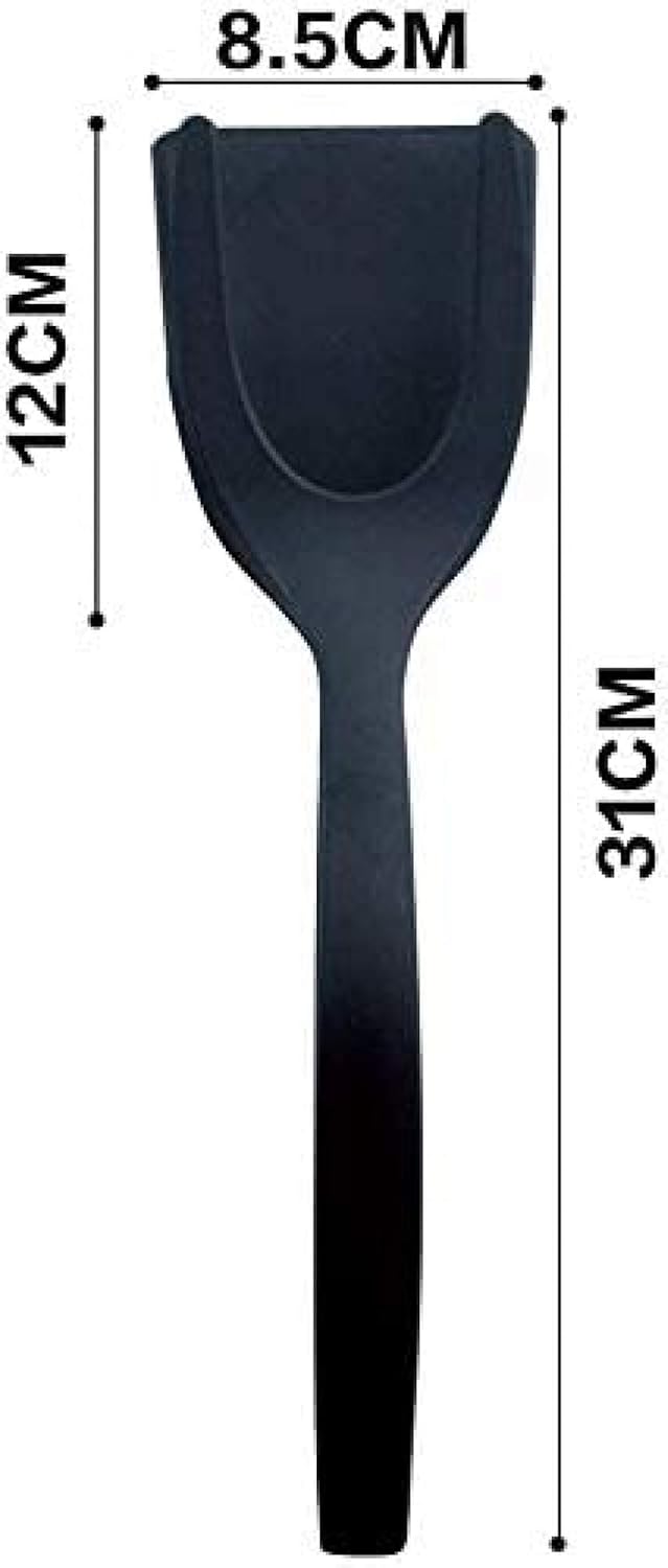 2-in-1 Silicone Fried Egg Spatula ? Non-Stick Egg Turner Clip for Flipping Eggs, Steak, Pancakes & More - AABA MALL