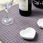 Embossed Ultra Absorbent Microfiber Dish Drying Mat | Quick-Dry & Soft Kitchen Counter Mat - AABA MALL
