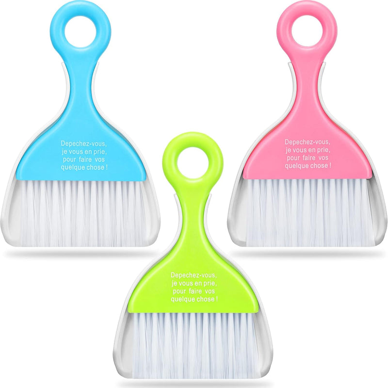 Mini Dustpan and Brush Set | Hand Broom and Dust Pan for Cleaning Table Countertop Keyboard - AABA MALL