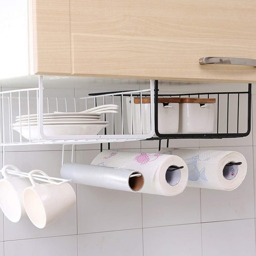 Under Shelf Storage Basket - Rack for Kitchen Pantry
