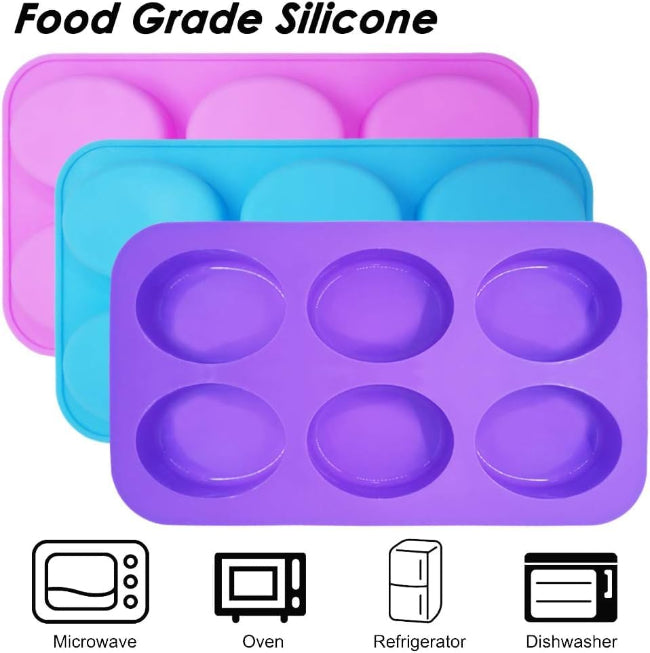 Non-stick silicone mold for muffins and candles