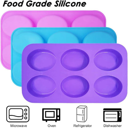 Non-stick silicone mold for muffins and candles