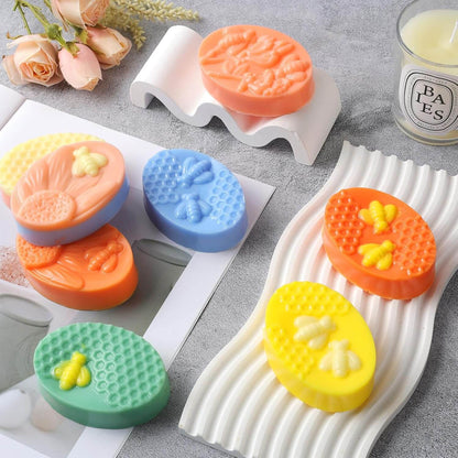 [Pack of 2] – 6 Cavities Silicone Soap & Baking Mold | DIY Handmade Soap, Cake, Chocolate, Biscuit, Pudding, Jelly & Ice Cube Maker
