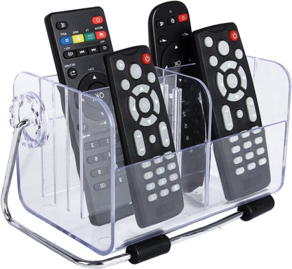 6 grid rotating acrylic remote control organizer