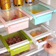 Adjustable  Fridge Organizer Drawer Slider, Food Saver Storage Container - AABA MALL