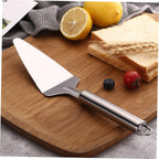 Essential Kitchen Tool: Stainless Steel Pizza & Cheese Shovel | Durable & Easy-to-Clean Baking Server | Ergonomic Handle - AABA MALL