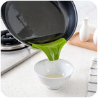 Silicone Pot Pour Funnel Nozzle Slip On Soup Spout Funnel for Pots Pans and Bowls and Jars Kitchen Gadget Tool Anti-Spill - AABA MALL