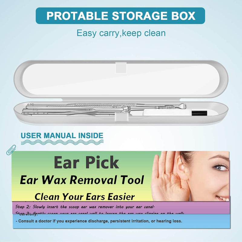 Ear Wax Removal Tool Set 6-in-1 - AABA MALL
