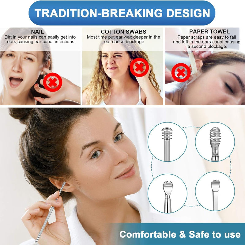 Ear Wax Removal Tool Set 6-in-1 - AABA MALL