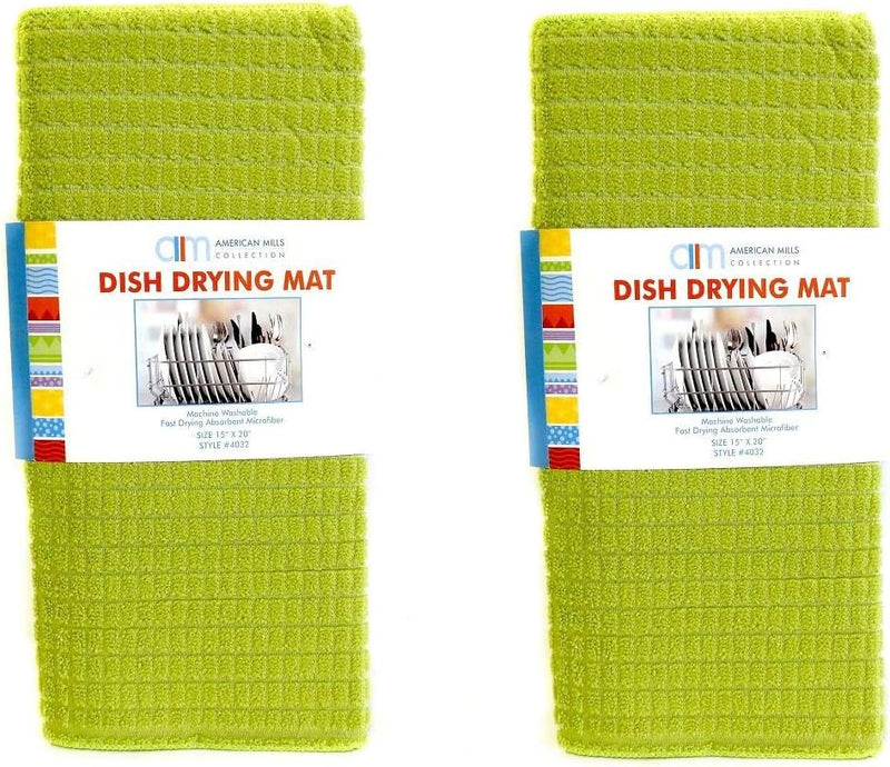 Embossed Ultra Absorbent Microfiber Dish Drying Mat | Quick-Dry & Soft Kitchen Counter Mat - AABA MALL