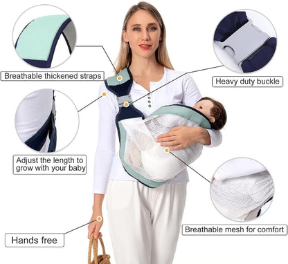 baby carrier, newborn carrier, breathable baby bag, front baby carrier, 3D mesh carrier, ergonomic baby carrier, toddler sling bag, baby carry bag.