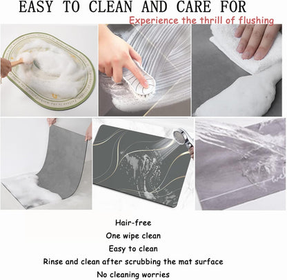 Super Absorbent Bathroom Foot Mat | Non-Slip Bath Mat Shower Carpet | Quick-Dry Rug for Rooms & Home Bathroom Accessories
