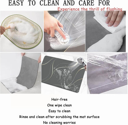 Super Absorbent Bathroom Foot Mat | Non-Slip Bath Mat Shower Carpet | Quick-Dry Rug for Rooms & Home Bathroom Accessories - AABA MALL