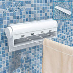 5-Line Retractable Clothesline Wall Mounted Laundry Laundry Washing Line Dryer Drying Line - AABA MALL