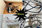 Cable Clips Wire Holder Organizer Drop Cord Management Self-Adhesive 20Pcs/Box - AABA MALL
