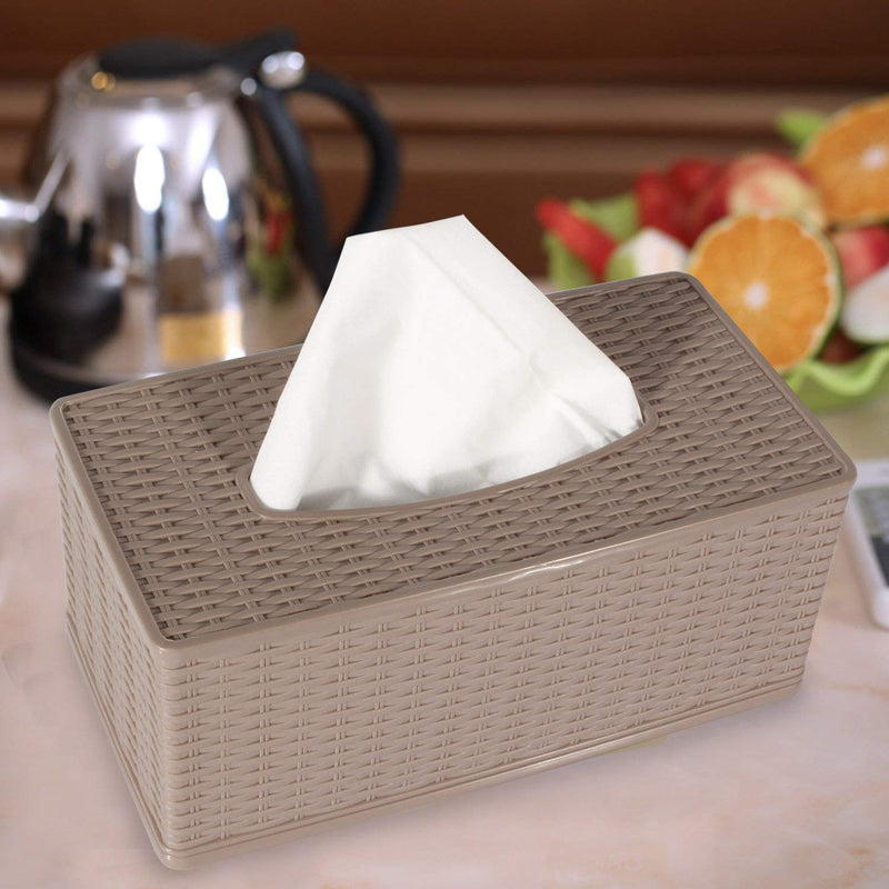 Tissue Box Storage Container | Removable Cover for Easy Refilling - AABA MALL
