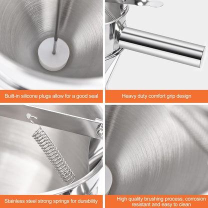 Multi function Stainless Steel separator | 500ML Funnel Dispenser for Waffles, Muffins & Baking