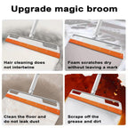 4-in-1 Floor Squeegee Magic Broom ? Multifunction Sweeper, Pet Hair Remover, Glass Wiper & Floor Cleaner - AABA MALL