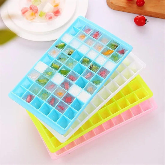 96-Grid Ice Cube Tray ? DIY Ice Cube Maker Mold | PP Plastic Ice Maker for Kitchen, Bar, Party Drinks | Ice Cube Freezer Mold