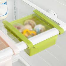 Adjustable  Fridge Organizer Drawer Slider, Food Saver Storage Container - AABA MALL