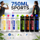 Keep On 750ml Plastic Sports Water Bottle – Gym, Travel, Outdoor, Leak-Proof Flip Cap, BPA