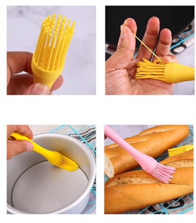 Silicone Oil Brush Basting Brush Easily Cleaned Non-stick Silicone Brush for Baking &amp; Cooking