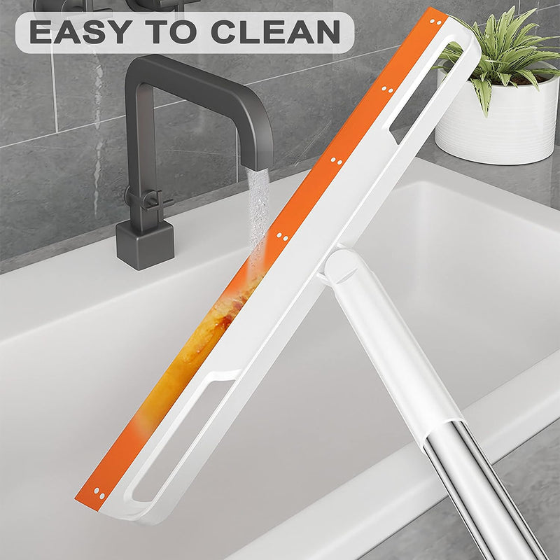 4-in-1 Floor Squeegee Magic Broom ? Multifunction Sweeper, Pet Hair Remover, Glass Wiper & Floor Cleaner - AABA MALL