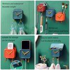 Cute Clock-Style Mobile / Remote Holder Storage Box for Brushes, Combs, Pens & Pencils - AABA MALL