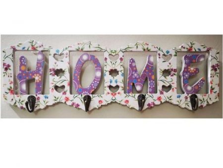Wooden Key Holder Keychain Hanger Antique for Wall Mounted Home Decoration (15 Inch X 5 Inch )