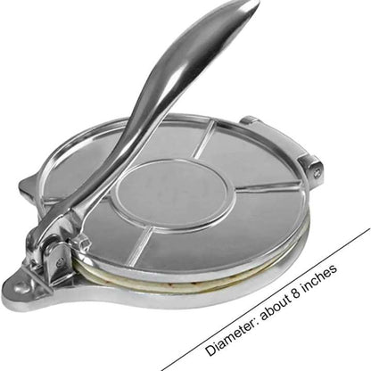 8 Inch Aluminium Tortilla Press Heavy Duty Manual Taco Maker for Homemade Corn and Flour Tortillas