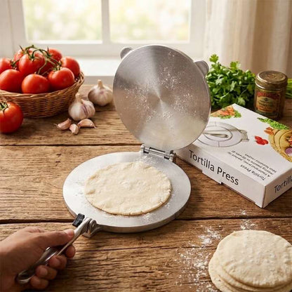 8 Inch Aluminium Tortilla Press Heavy Duty Manual Taco Maker for Homemade Corn and Flour Tortillas