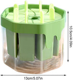 8-Piece Reusable Popsicle Molds Set with Sticks
