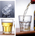 Clear antique drinking glasses for home and parties