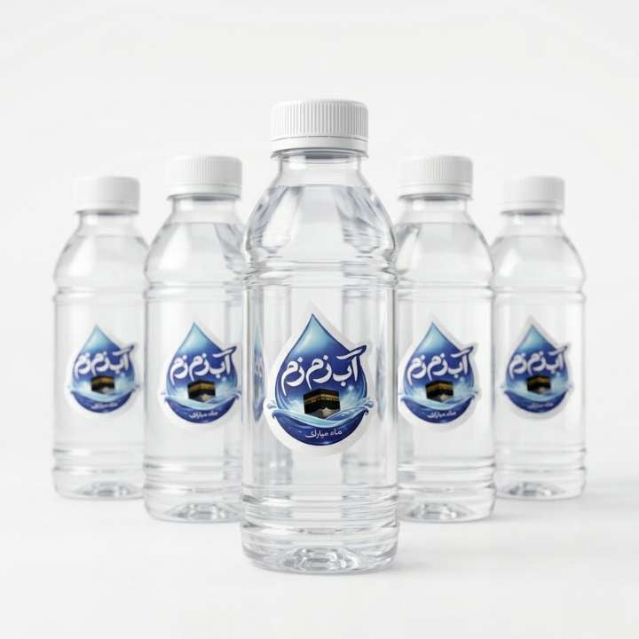 (Pack of 50) Empty Plastic Bottle for Aab‑e‑Zamzam (120ML) – Lightweight, Durable, Leak‑Proof, BPA Free