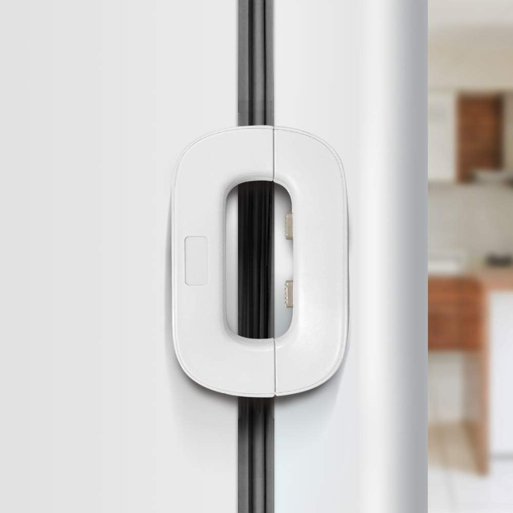Baby proof refrigerator lock with no drilling