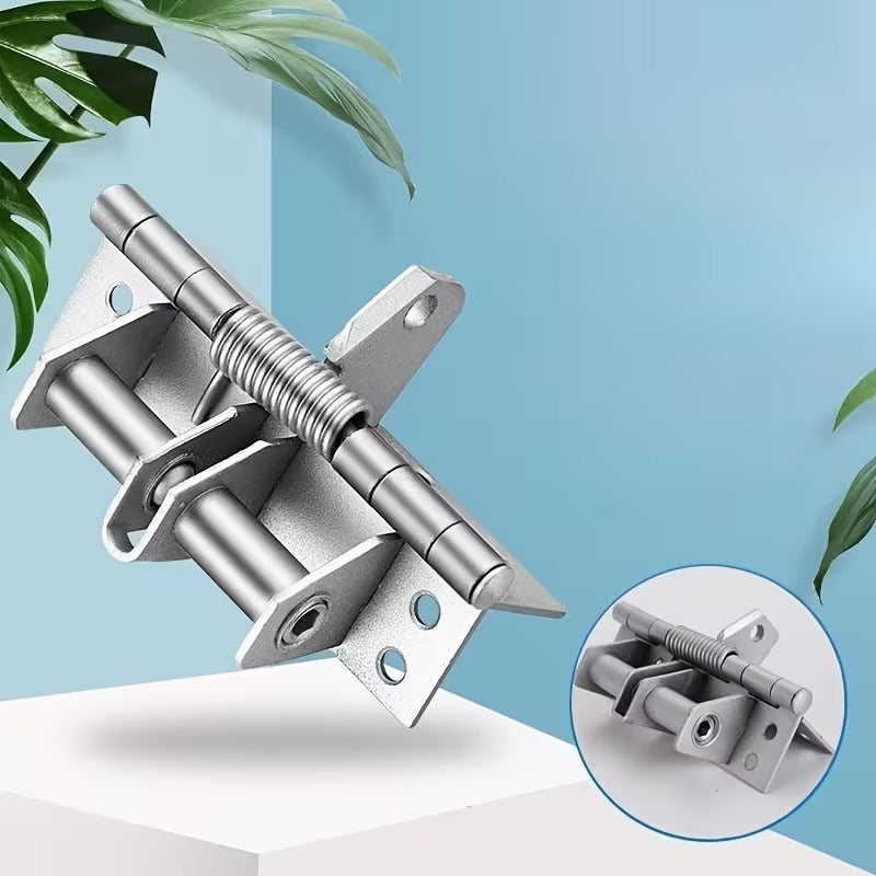Multifunctional self-closing door hinge spring
