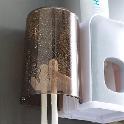 automatic toothpaste squeezer wall mounted bathroom holder