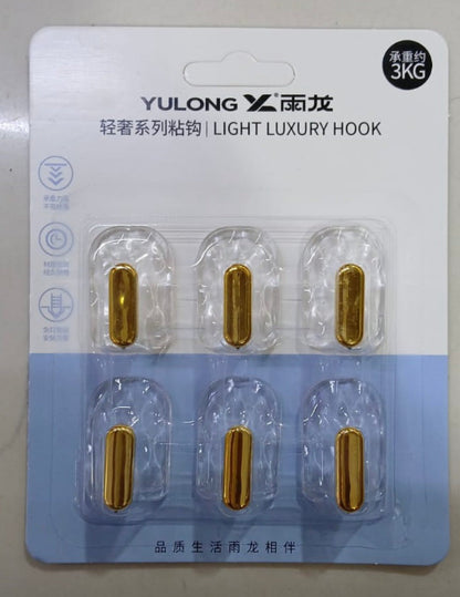 6 Pcs Multifunctional Transparent Wall Hook – Self-Adhesive, Punch-Free & Waterproof | Wall-Mounted Coat, Towel & Storage Hanger Hook